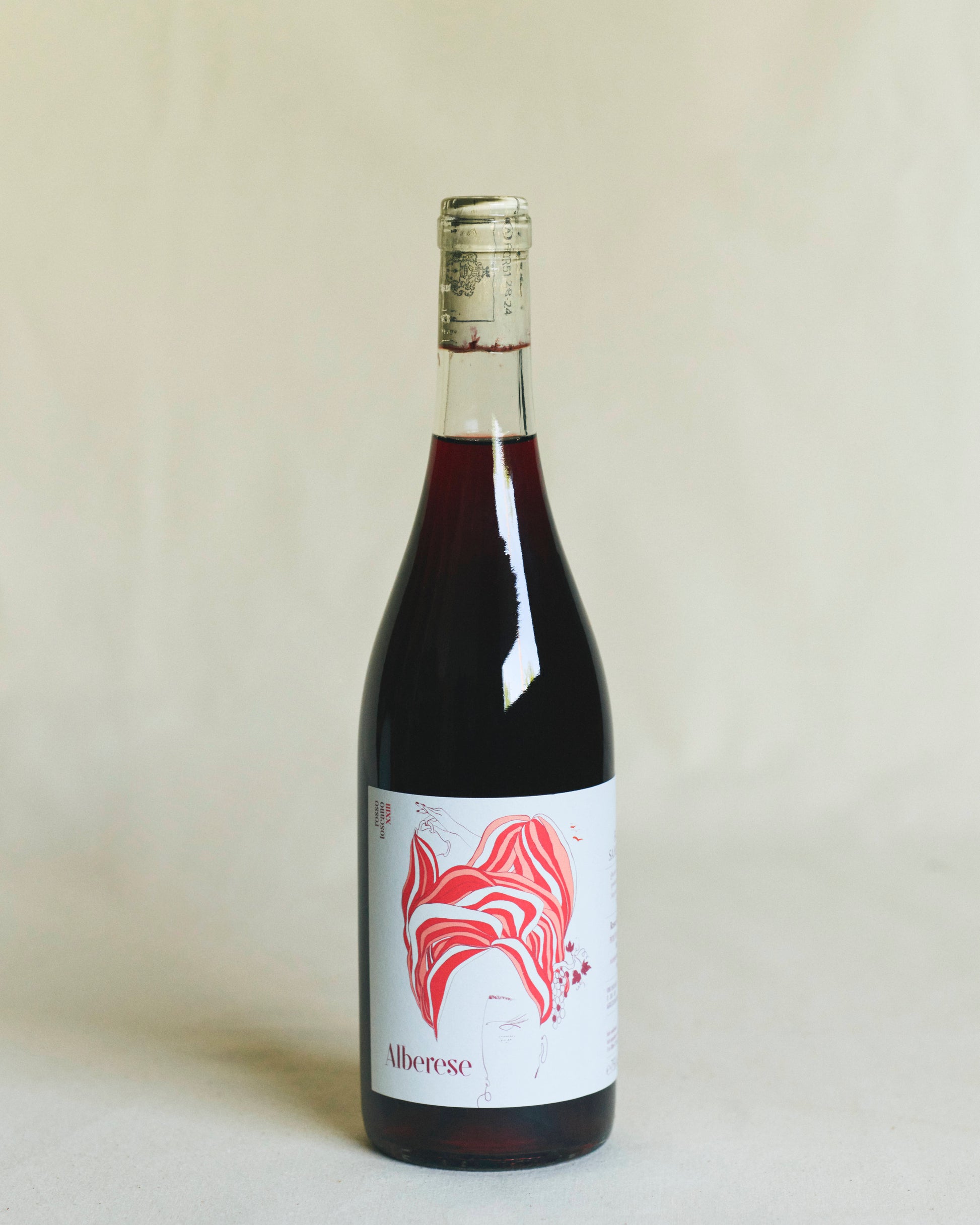 Fattoria Di Sammontana Alberese 2023 – bottle of natural light red wine from Tuscany with red and white label design.