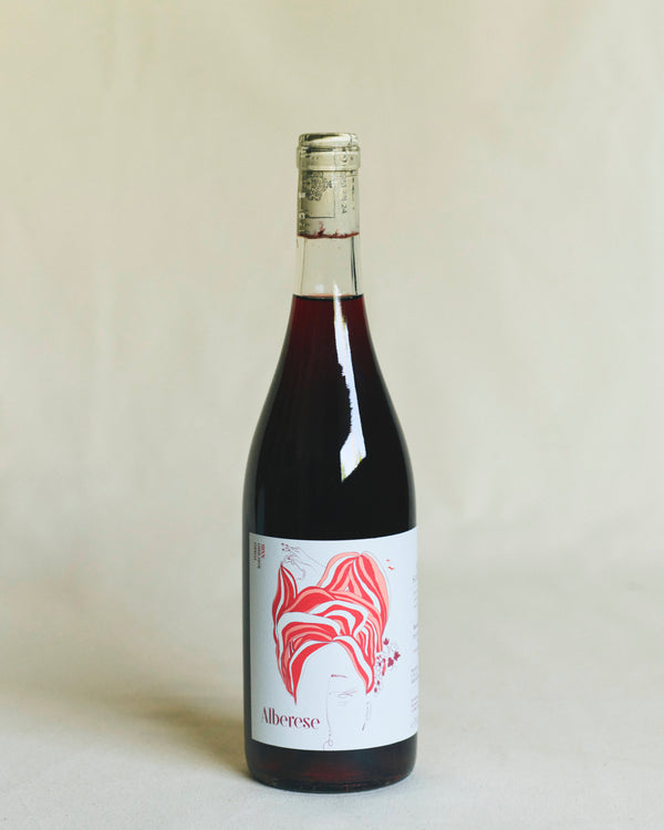 Fattoria Di Sammontana Alberese 2023 – bottle of natural light red wine from Tuscany with red and white label design.