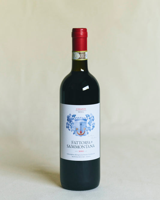 Chianti Fattoria di Sammontana 2022 – bottle of classic Chianti red wine  from Tuscany.